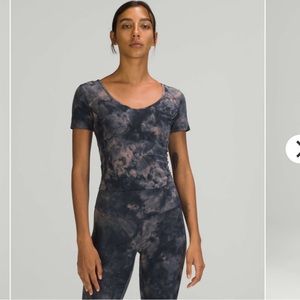 Lululemon Align T-shirt Diamond Dye Lunar Rock True Navy 6